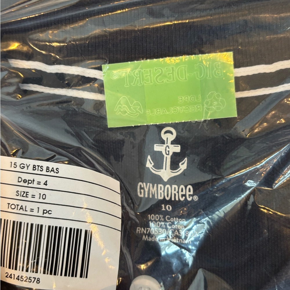 Gymboree Navy Polo with White Details - Picture 2 of 2
